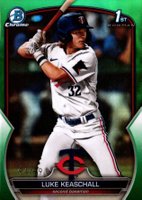 2023 Bowman Draft #BDC53 Luke Keaschall Chrome-Green Baseball Card