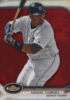 2012 Finest #70 Miguel Cabrera Red Refractor Baseball Card