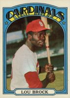 1972 Topps #200 Lou Brock Baseball Card