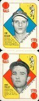 1951 Topps Red Backs #12/7 Hegan/Pollet Panel Baseball Card