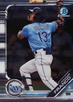 2019 Bowman Draft #BDC93 Wander Franco Chrome-Batting Baseball Card