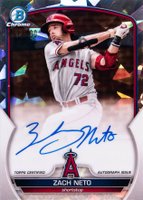 2023 Bowman Chrome Prospect Autographs #CPAZN Zach Neto Atomic Refractor Baseball Card