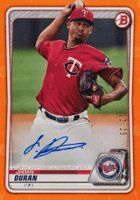 2020 Bowman Paper Prospect Autographs #PAJD Jhoan Duran Orange Baseball Card