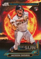 2024 Topps Chrome Cosmic Planetary Pursuit #9 Jackson Chourio The Sun Baseball Card