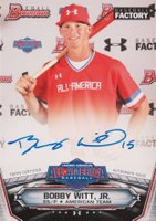 2017 Bowman Under Armour All-American Autograph #UAA20 Bobby Witt Jr. Baseball Card