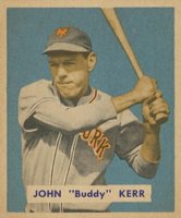 1949 Bowman #186 Buddy Kerr Baseball Card