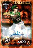 2024 Topps Chrome Sapphire Update Series Chrome Sapphire Autographs #ZG Zack Gelof Orange Baseball Card