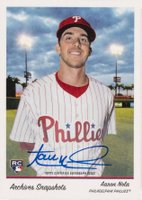 2016 Topps Archives Snapshots #AN Aaron Nola Autograph Baseball Card