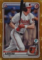 2020 Bowman Draft 1st Edition #BD122 Heston Kjerstad Gold Foil Baseball Card