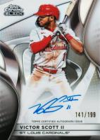2025 Topps Chrome Black Autographs #VS Victor Scott II Refractor Baseball Card