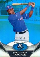 2011 Bowman Platinum Prospects #BPP34 Jurickson Profar Blue Refractor Baseball Card