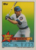1989 Topps Stickercard #38 Ryne Sandberg Doug Jones-215 Baseball Card