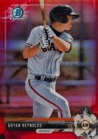 2017 Bowman Chrome Mini #BCP204 Bryan Reynolds Bowman Chrome Prospects-Red Refractor Baseball Card