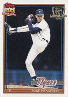 1991 Topps Desert Shield #641 Mike Henneman Baseball Card