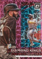 2022 Panini Donruss Optic #28 Fernando Tatis Jr. Pink Velocity Baseball Card