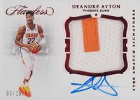 2018 Panini Flawless Star Swatch Signatures #SSDAY DeAndre Ayton Ruby Basketball Card