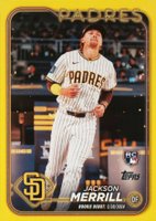 2024 Topps Update #US169 Jackson Merrill Yellow Baseball Card