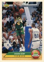 1992 Upper Deck McDonalds #P38 Shawn Kemp Basketball Card