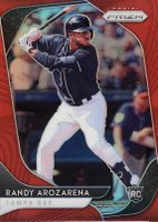 2020 Panini Prizm #53 Randy Arozarena Red Prizm Baseball Card