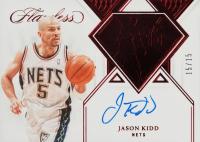 2021 Panini Flawless Flawless 75th Team Autographs #75AJKD Jason Kidd Ruby Basketball Card