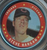 1971 Topps Coins #110 Steve Hargan Baseball Card