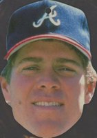 1989 Topps Heads Up Test #23 Dale Murphy Baseball Card