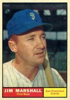 1961 Topps #188 Jim Marshall Baseball Card