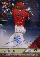2018 Topps Now  #629B Shohei Ohtani Autograph-Blue Baseball Card