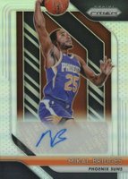 2018 Panini Prizm Rookie Signatures #RSMKB Mikal Bridges Silver Prizm Basketball Card