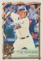 2023 Topps Allen & Ginter #3 Julio Rodriguez In Action Baseball Card