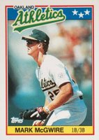 1988 Topps American Baseball #47 Mark McGwire Baseball Card