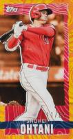 2023 Topps Rip Mini #SO Shohei Ohtani Orange Yellow Ripples Baseball Card