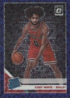 2019 Panini Donruss Optic #180 Coby White Fast Break-Purple Basketball Card