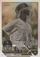 2023 Topps Chrome Update #USC91 Ezequiel Tovar Negative Refractor Baseball Card