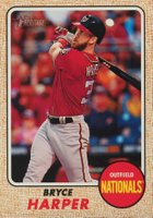 2017 Topps Heritage  #427 Bryce Harper Action Baseball Card