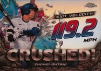 2024 Topps Chrome Update Crushed #CR6 Shohei Ohtani Baseball Card