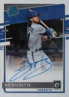 2020 Panini Donruss Optic Rated Rookies Signatures #RRSBI Bo Bichette Baseball Card