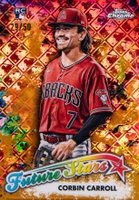 2023 Topps Chrome Logofractor Edition Future Stars #FS7 Corbin Carroll Gold Baseball Card