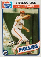 1980 Topps Pepsi-Cola All-Stars #20 Steve Carlton Baseball Card