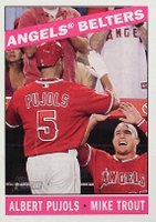 2015 Topps Heritage  #99 Albert Pujols/Mike Trout Baseball Card
