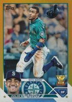2023 Topps #330 Julio Rodriguez Gold Foil Baseball Card