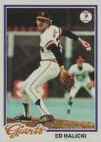 1978 Topps #107 Ed Halicki Baseball Card