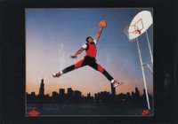 1994 Upper Deck Nike Poster Cards #MJ Michael Jordan Jordan Jumpman 1984 Basketball Card