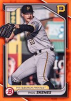 2024 Bowman Paper Prospects #BP125 Paul Skenes Orange Baseball Card