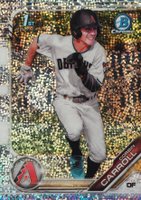 2019 Bowman Draft #BDC125 Corbin Carroll Chrome-Sparkle Refractor Baseball Card