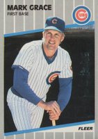 1989 Fleer #426 Mark Grace Baseball Card