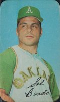 1970 Topps Super #2 Sal Bando Short print Baseball Card