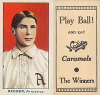 1910 Nadja Philadelphia Athletics # Chief Bender Baseball Card