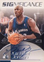 2003 SP Game Used SIGnificance #MJ Michael Jordan Autograph Basketball Card
