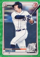 2020 Bowman Draft #BD121 Spencer Torkelson Green Baseball Card